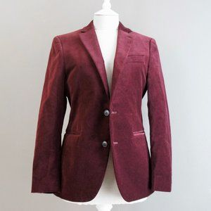 Dark Burgundy Velvet Blazer M